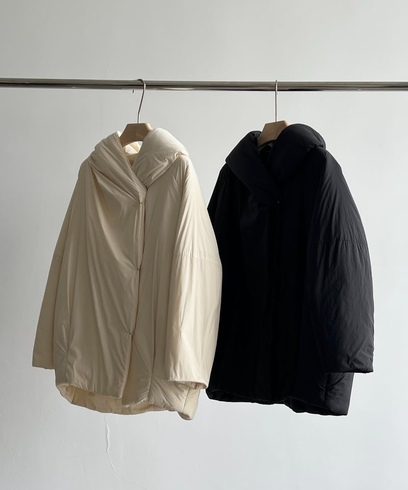 FINE】cocoon hood wool puffer jacket/2color | F