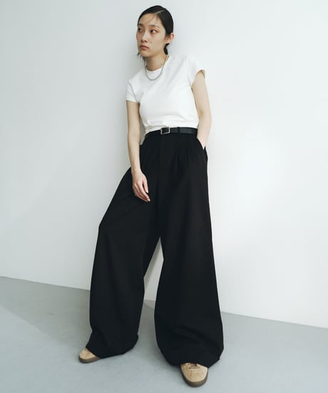 【FINE】roll up wide slacks