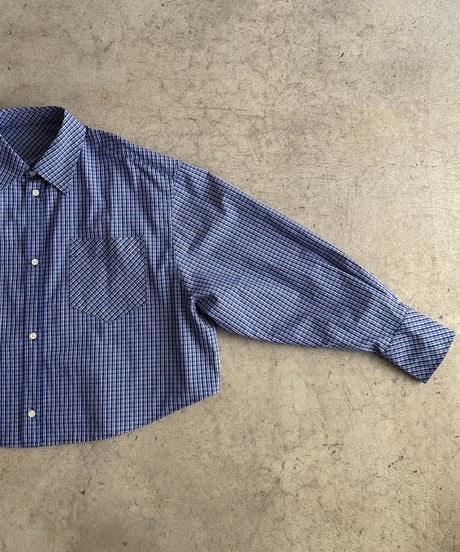 bias pocket check shirts(lightweight)【original color】/2color