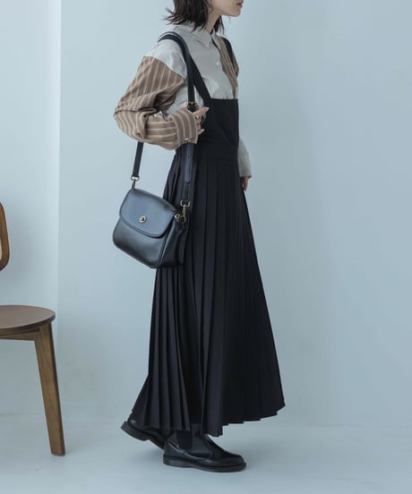 2way pleated jumper skirt/2size