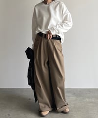 wide chino slacks/3size/3color