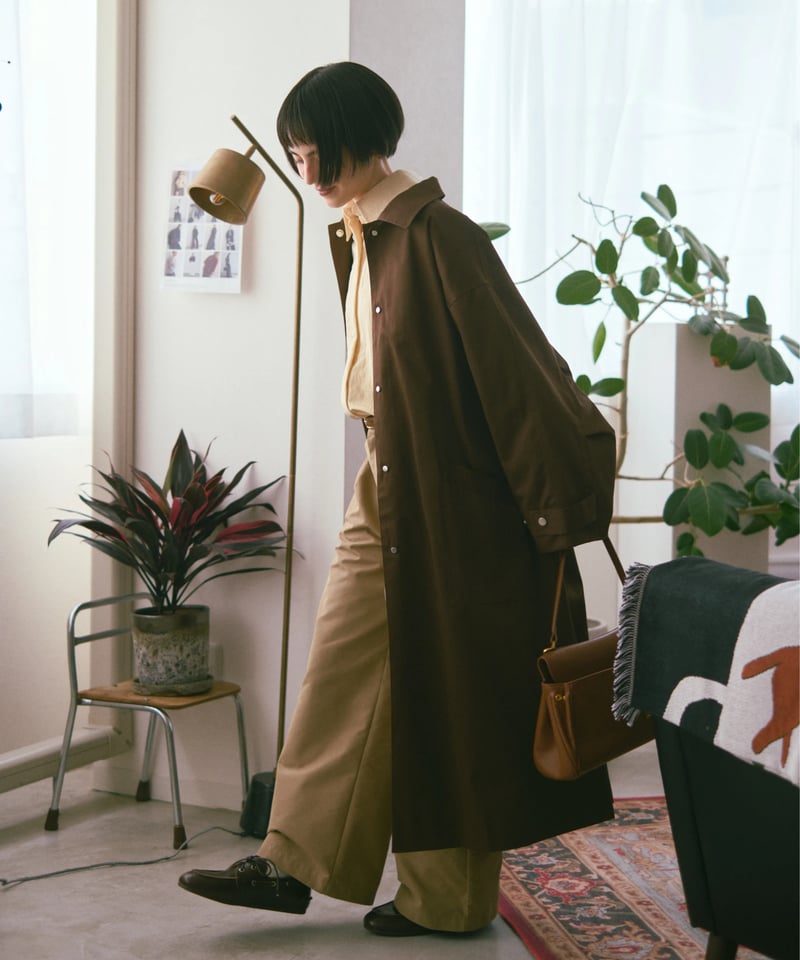 きのこ　FASHIRU ステンカラーコート きのこ様専用 FASHIRU ステンカラーコート