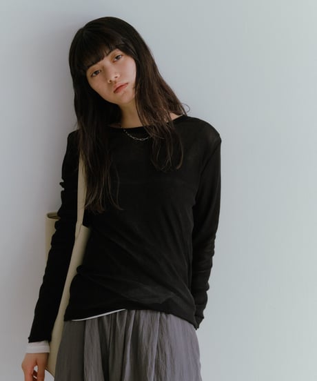 power net sheer pullover/4color