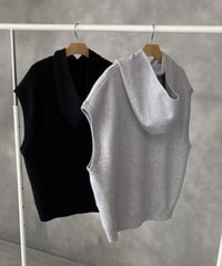 hoodie vest/2color