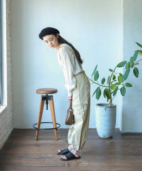 cargo pants with suspenders/2color