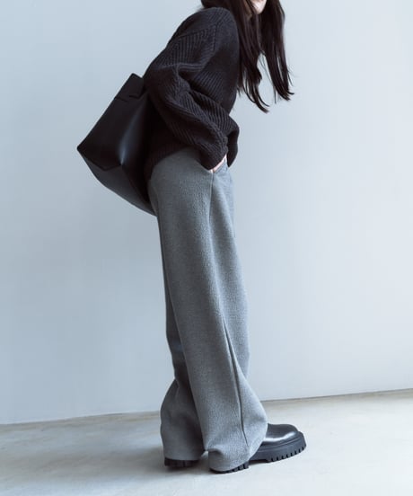 【FINE】low west bulky curve sweat pants/3size