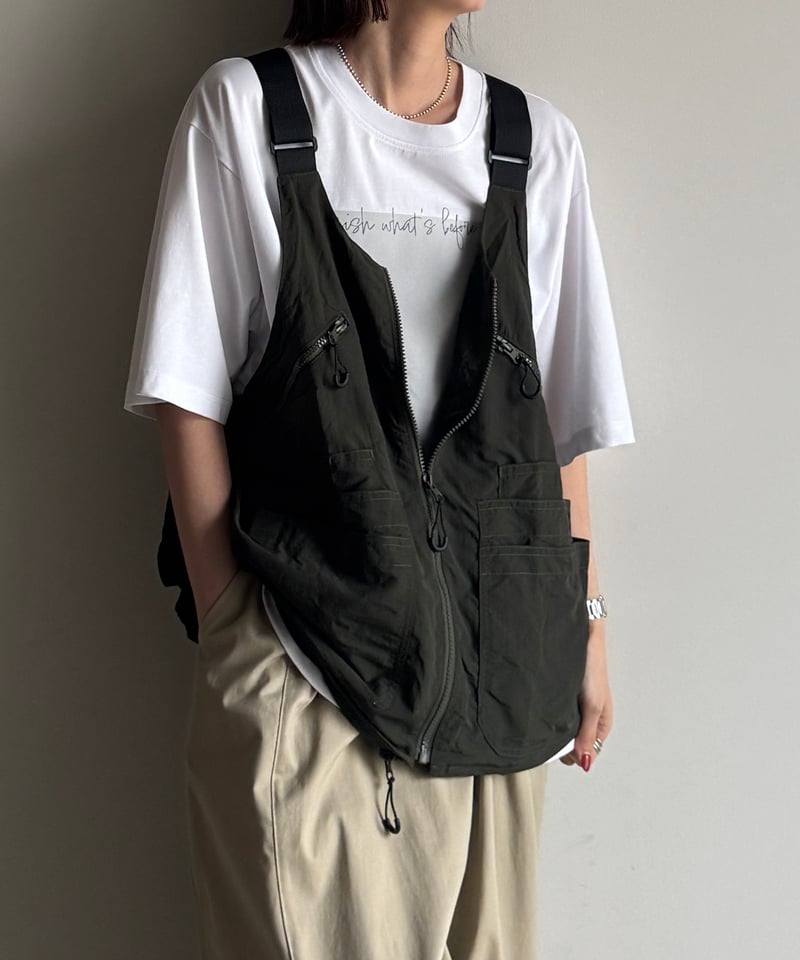 トップス 2way fishing nylon vest FASHIRU 2way fishing nylon vest/2color | F A S H I R U