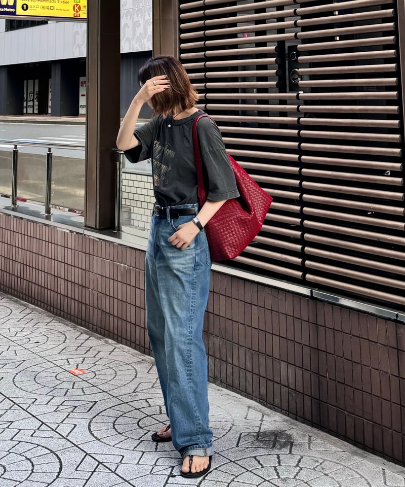 FASHIRU × SOMETHING baggy fit Jeans FASHIRU SOMETHING baggy fit