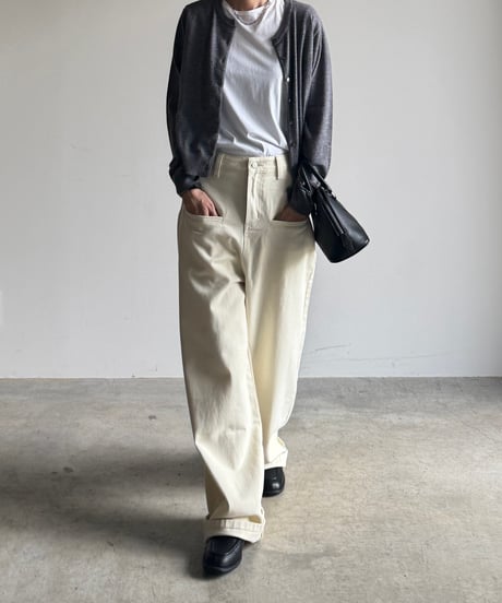 【NEW COLOR】loose denim pants/2size