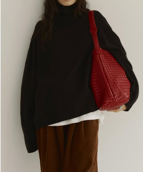 wool blend high neck knit/6color