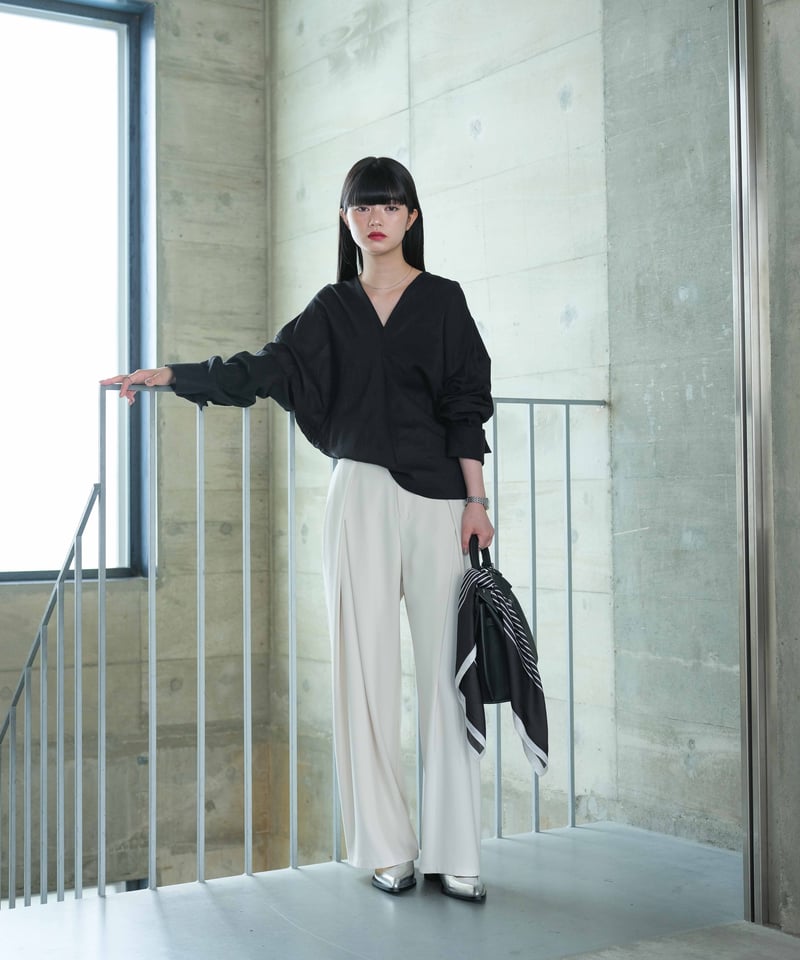waist shape blouse/2color | F A S H I R U