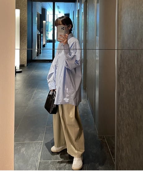 oversized blue shirt