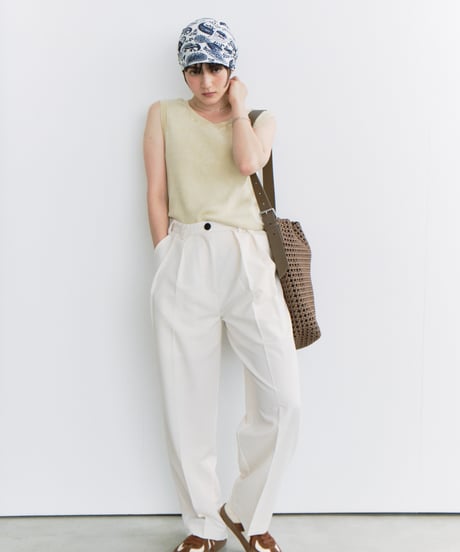 stone wash rib tank top