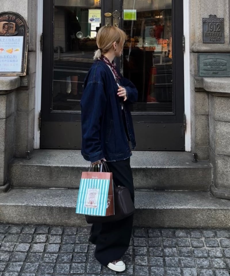 Pre-order】V neck denim jacket | F A S H I R U