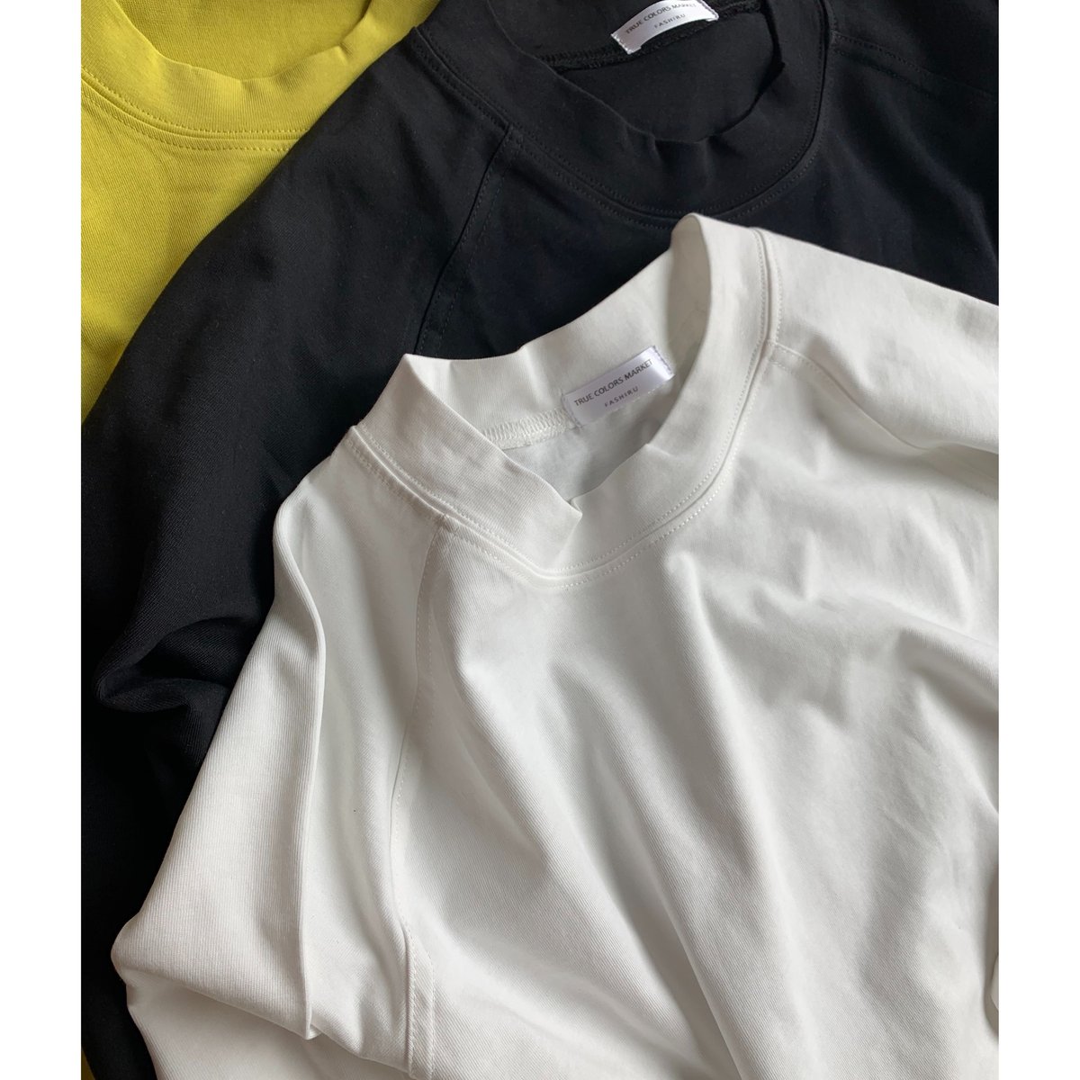 raglan sleeve cotton long cut sew/3color | F A raglan sleeve cotton long cut sew/3color | F A
