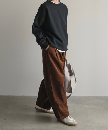 corduroy wide pants/3color