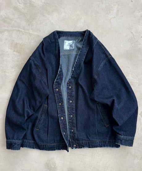 V neck denim jacket