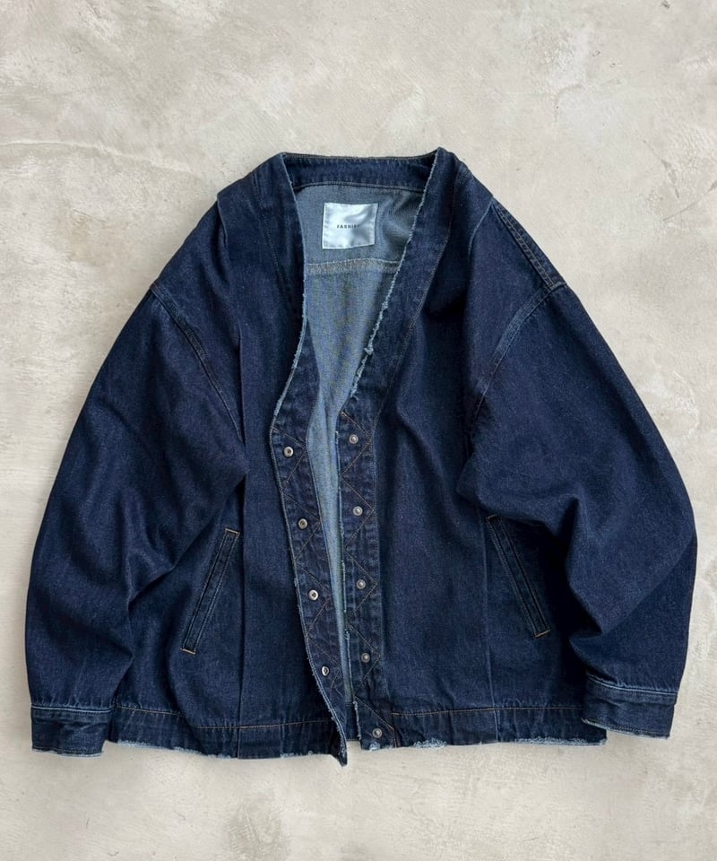 Pre-order】V neck denim jacket | F A S H I R U