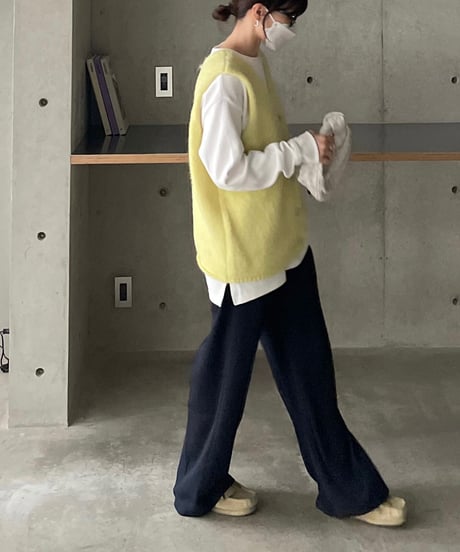 front button vest/2color