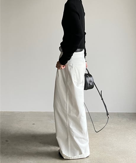 wide chino slacks/3size/3color
