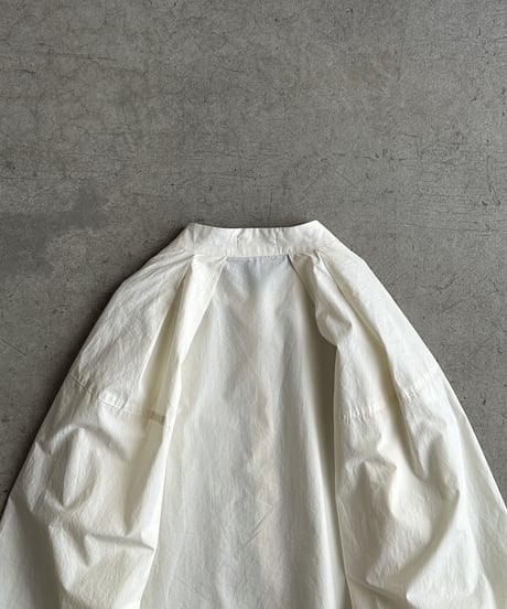 collarless volume sleeve blouse/2color