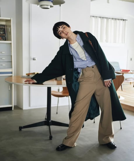3way wool blend coat/2color