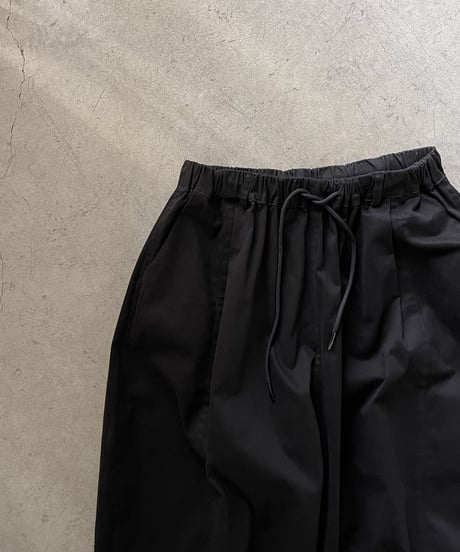 smooth cotton loose tapered pants/3color