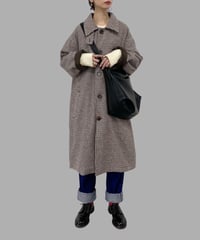 stand collar wool coat | F A S H I R U