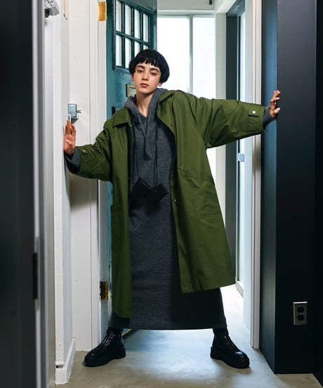 soutien collar coat -middle-【綿100%】