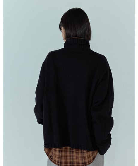 wool blend high neck knit/6color