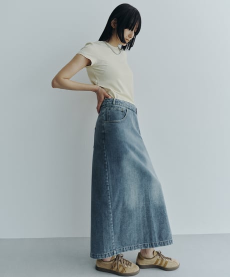 【FINE】twist waist denimt skirt / 3size