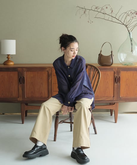 soft sheer blouse/2color