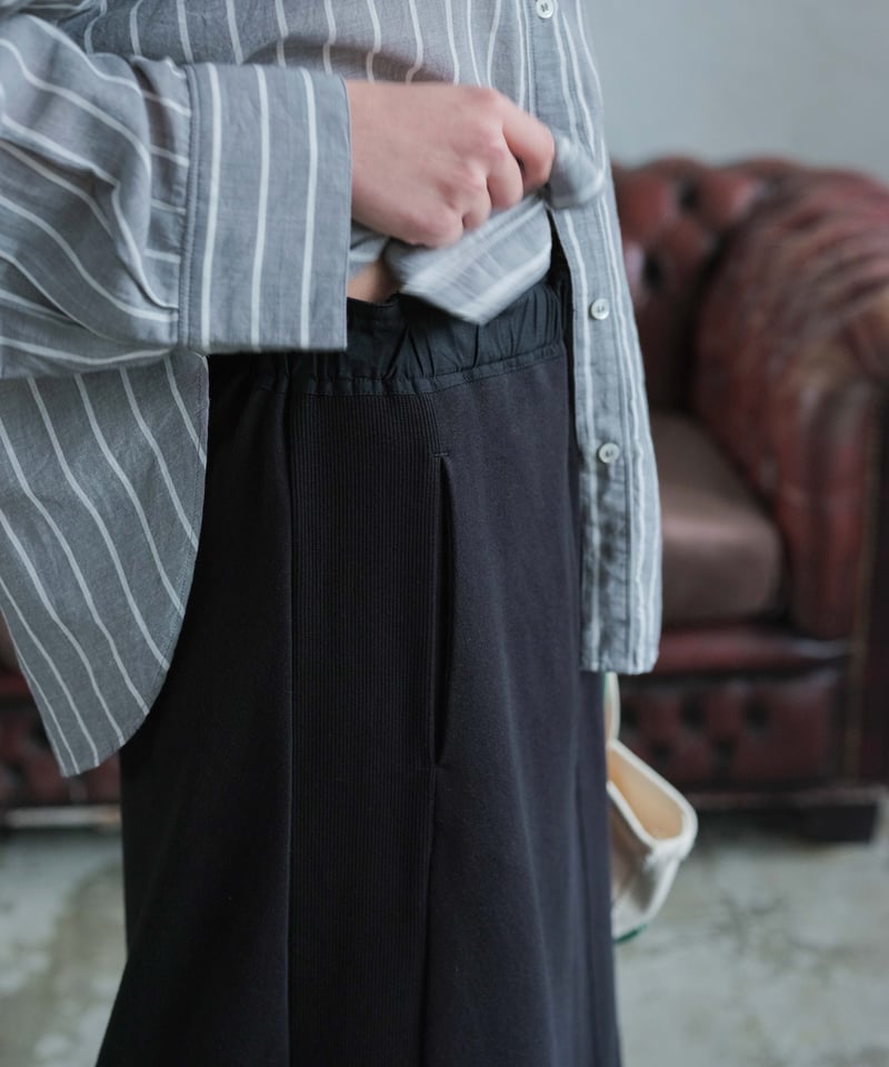 side rib sweat skirt/2colors | F A S H I R U