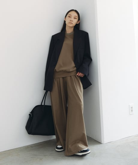 【FINE】tencel blend loose pants（setup対応）/2color/2size