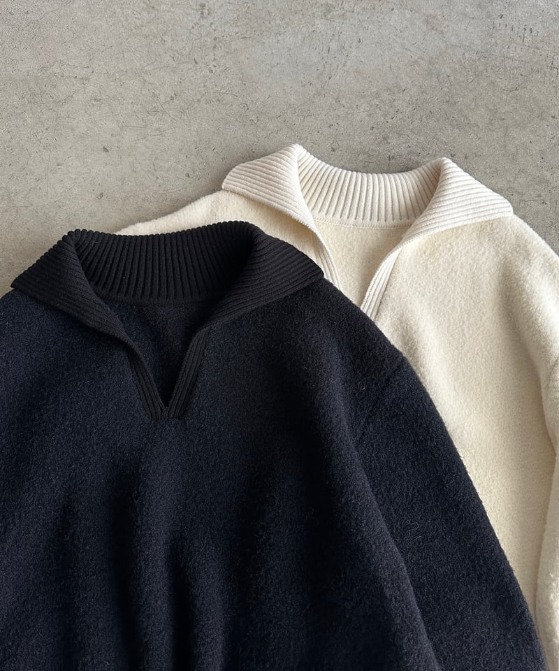 FINE】skipper wool knit/2color | F A S H I R U
