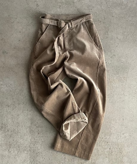 【FINE】corduroy wide curve pants/3size