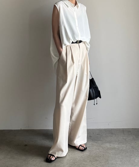 soft sleeveless airy blouse