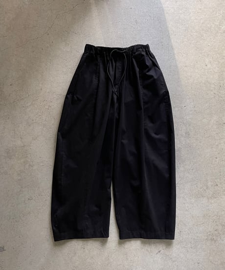 smooth cotton loose tapered pants/3color