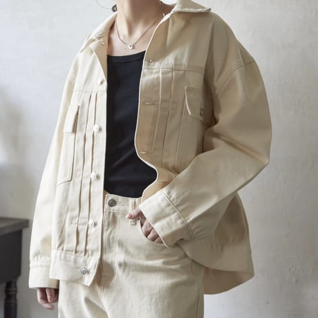 oversize denim jacket/2colors