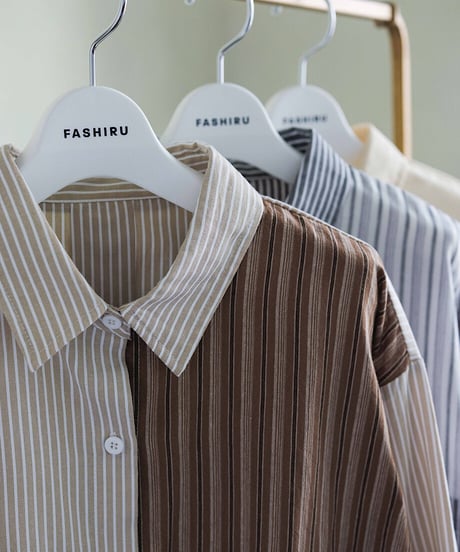cropped design shirt/3color