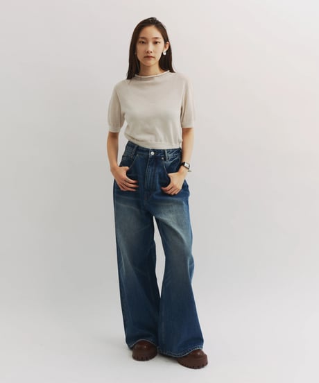 【FINE】compact sheer knit/2color