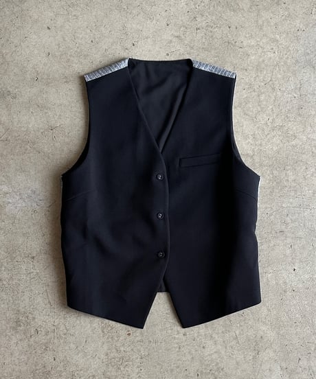 【FINE】dual fabric vest（セットアップ対応）