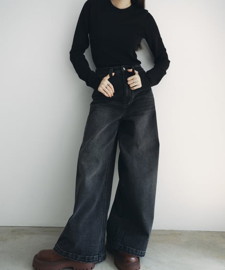 【FINE】basic long cut sew/4color