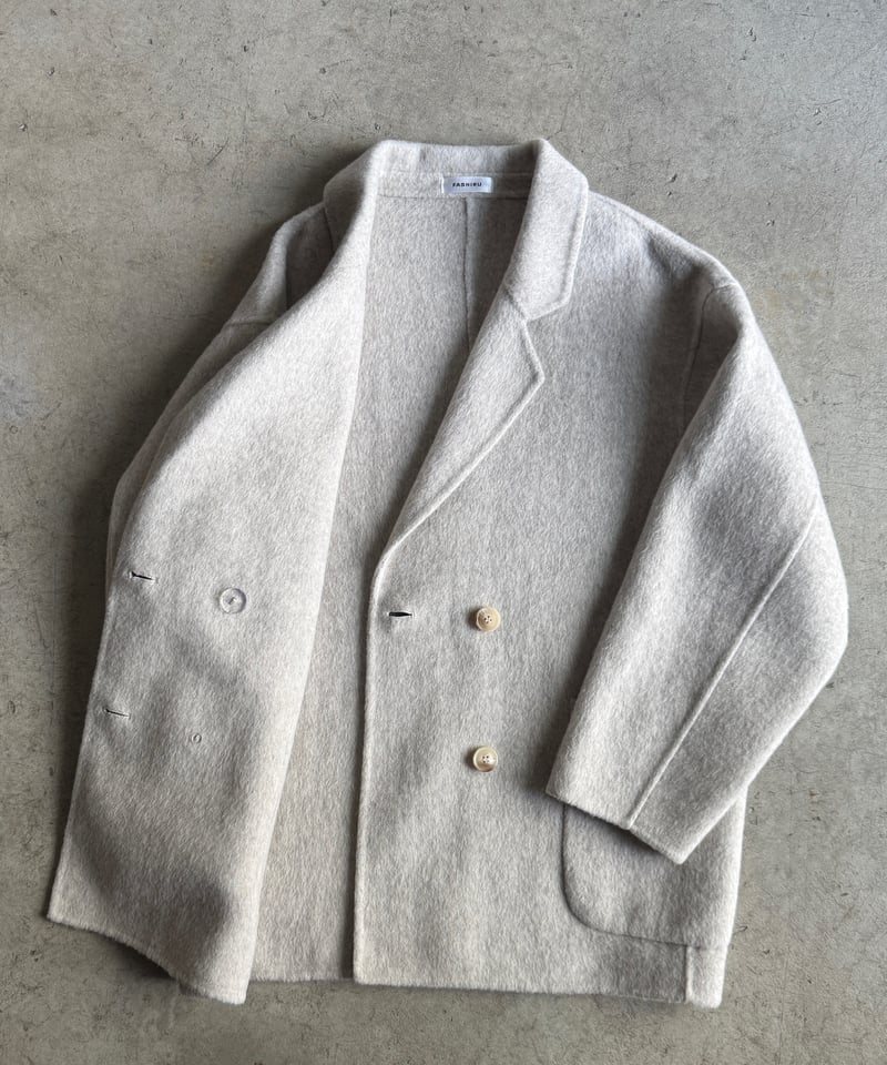 wool double face middle coat/3color | F A S H I wool double face middle coat/3color | F A S H I