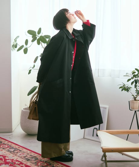 soutien collar coat -long-【綿100%】