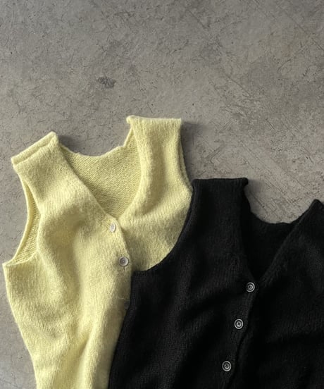 front button vest/2color