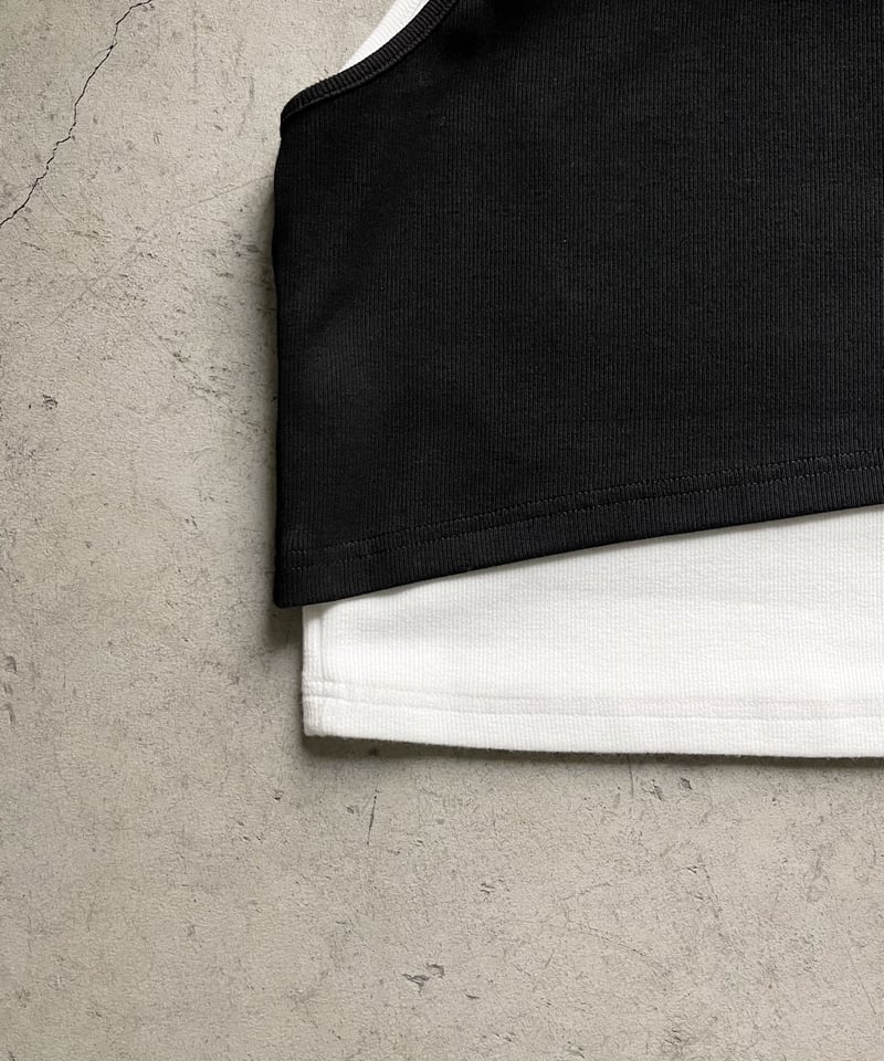 bicolor layered tank top | F A S H I R U