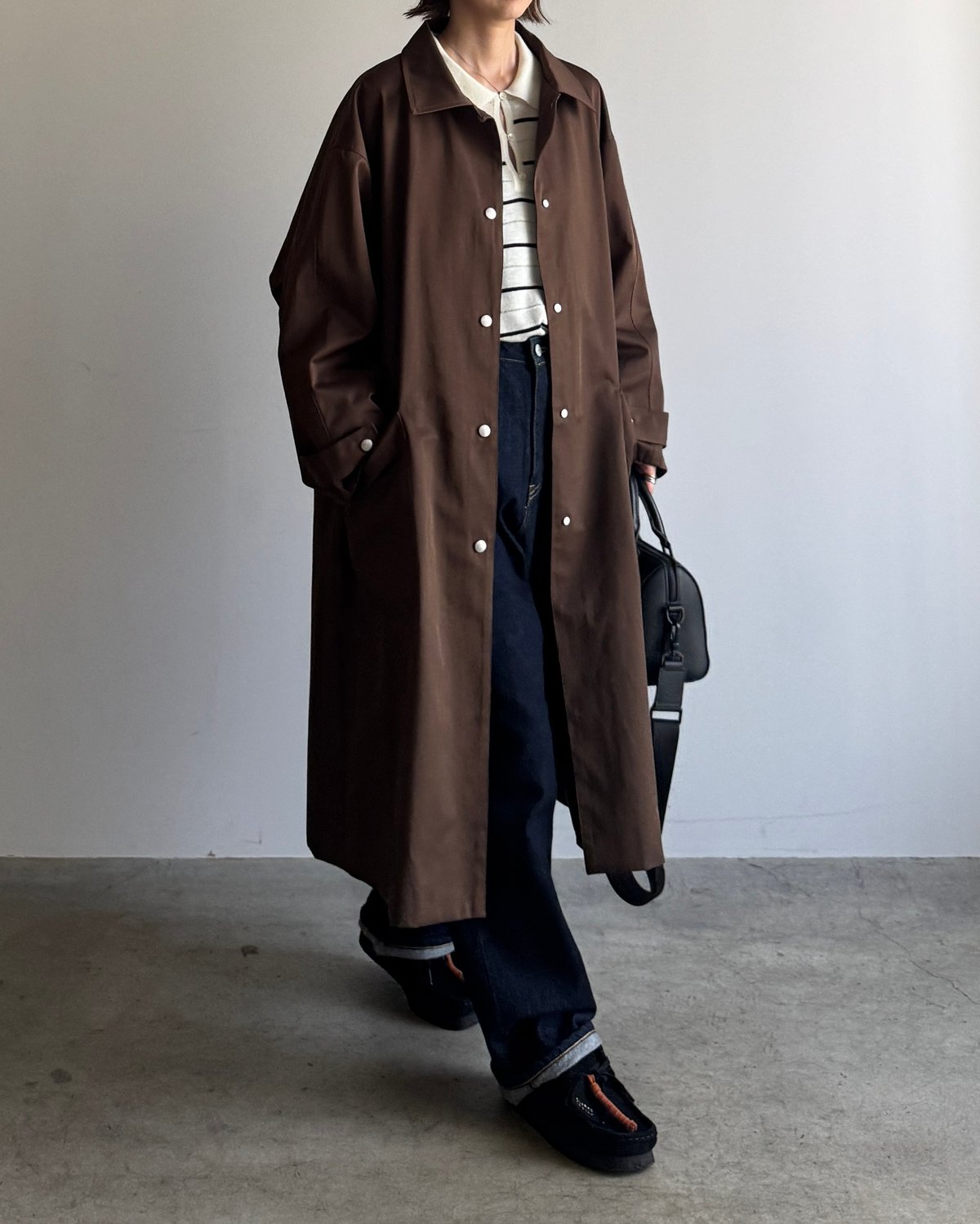 soutien collar coat - middle/3color | F A S H I