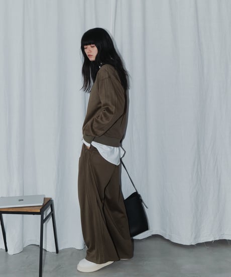 pin tuck sweatshirt / 2color（セットアップ対応）