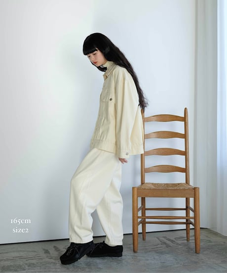 curve denim pants/2color/2size（setup対応）